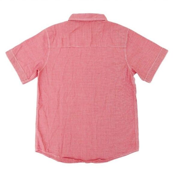 Wonder Nation Boys Short Sleeve Shirt Red Size XL Button Up - Picture 3 of 7